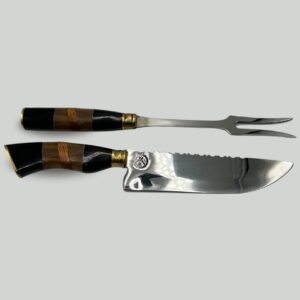 Kit Duplo (Faca + Garfo) - Para Churrasco
